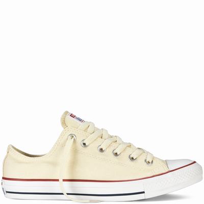 Converse Chuck Taylor All Star Classic Low Tops Womens - Beige White Shoes (315FCNRY)